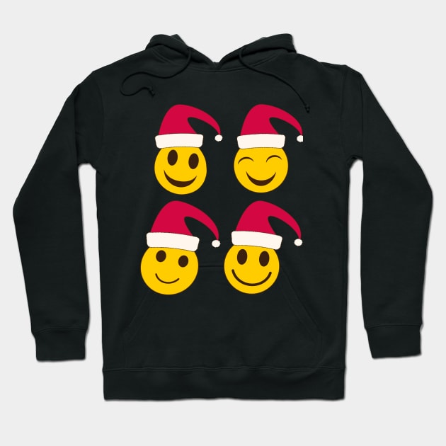 Santa Christmas Smileys Hoodie by yasminepatterns